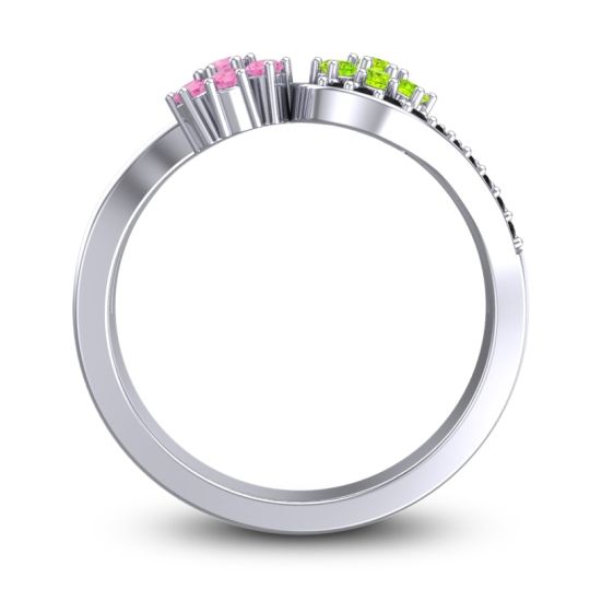 Statement Floral Pave Bisaja Ring