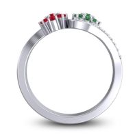 Statement Floral Pave Bisaja Ring