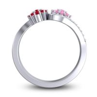 Statement Floral Pave Bisaja Ring