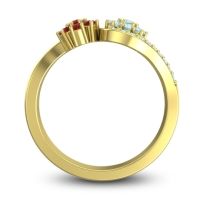 Statement Floral Pave Bisaja Ring