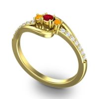 Petite Pave Visana Ring