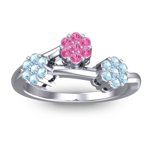 Simple Floral Pave Padmadi Ring