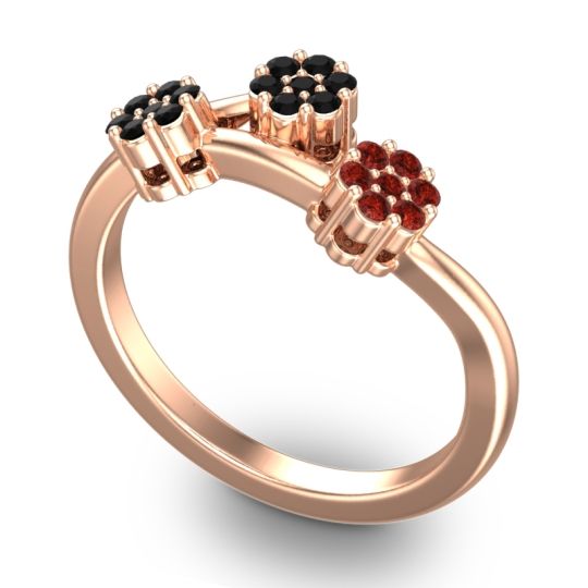 Simple Floral Pave Padmadi Ring