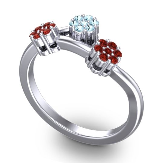 Simple Floral Pave Padmadi Ring