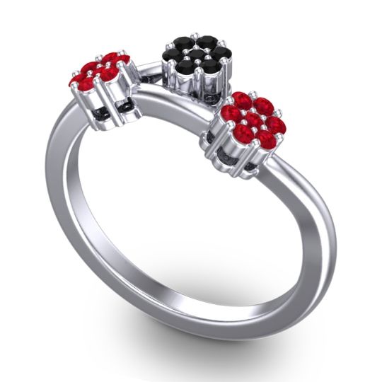 Simple Floral Pave Padmadi Ring