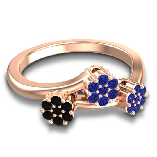 Simple Floral Pave Padmadi Ring