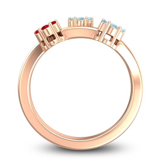 Simple Floral Pave Padmadi Ring