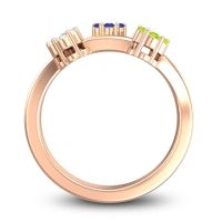 Simple Floral Pave Padmadi Ring