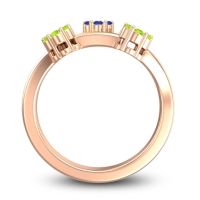 Simple Floral Pave Padmadi Ring