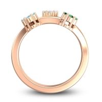 Simple Floral Pave Padmadi Ring