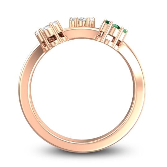 Simple Floral Pave Padmadi Ring