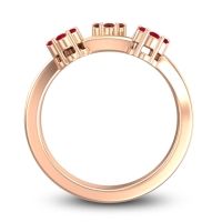 Simple Floral Pave Padmadi Ring