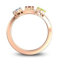 Simple Floral Pave Padmadi Ring