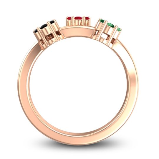 Simple Floral Pave Padmadi Ring