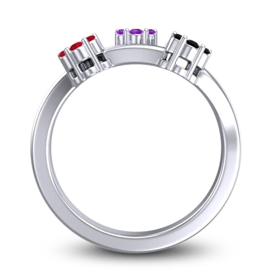 Simple Floral Pave Padmadi Ring