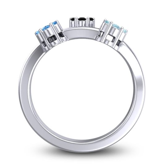 Simple Floral Pave Padmadi Ring