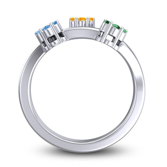 Simple Floral Pave Padmadi Ring