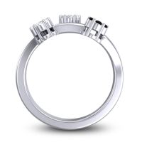 Simple Floral Pave Padmadi Ring