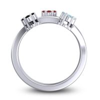 Simple Floral Pave Padmadi Ring