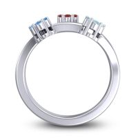 Simple Floral Pave Padmadi Ring