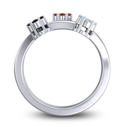 Simple Floral Pave Padmadi Ring