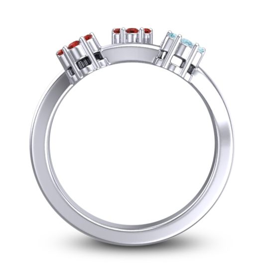 Simple Floral Pave Padmadi Ring