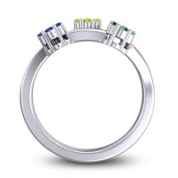 Simple Floral Pave Padmadi Ring