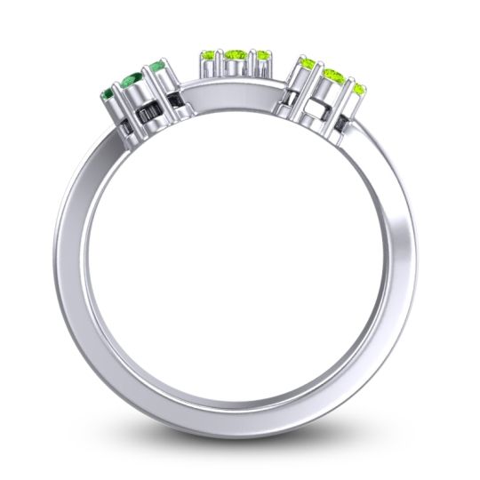 Simple Floral Pave Padmadi Ring