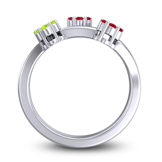 Simple Floral Pave Padmadi Ring