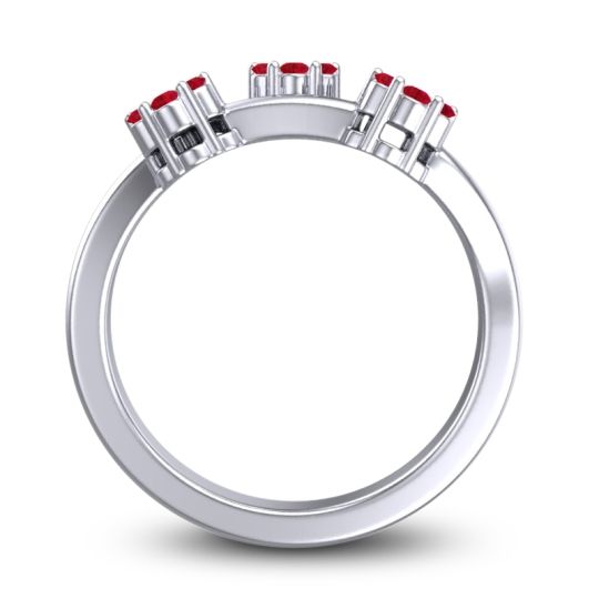 Simple Floral Pave Padmadi Ring