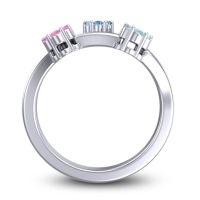 Simple Floral Pave Padmadi Ring