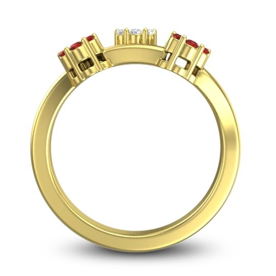 Simple Floral Pave Padmadi Ring