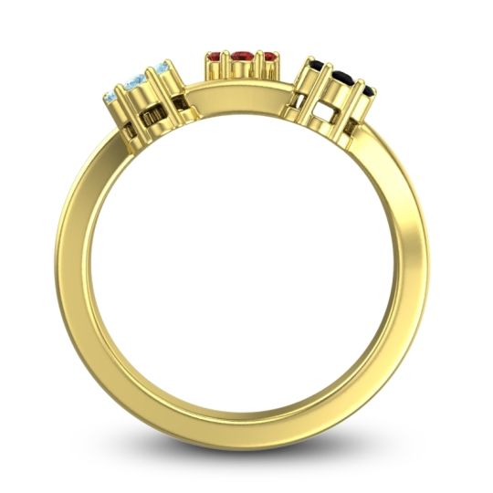 Simple Floral Pave Padmadi Ring