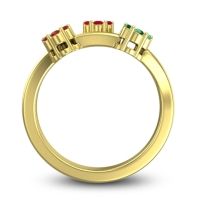 Simple Floral Pave Padmadi Ring