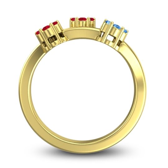 Simple Floral Pave Padmadi Ring