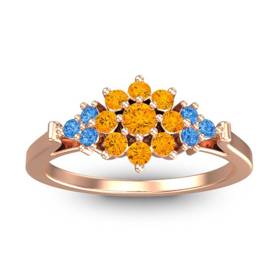Statement Floral Pave Kuva Ring