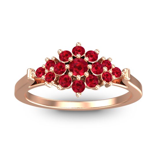 Statement Floral Pave Kuva Ring