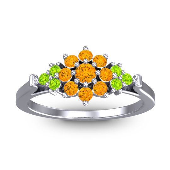 Statement Floral Pave Kuva Ring