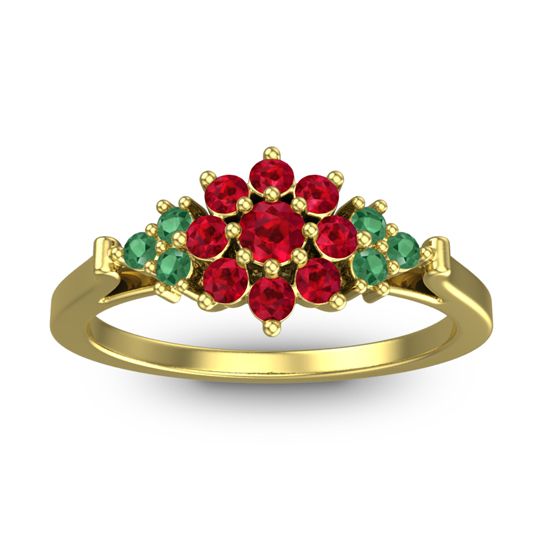 Statement Floral Pave Kuva Ring