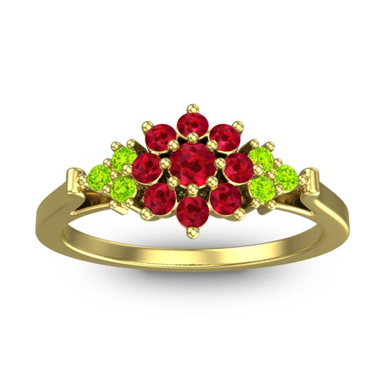 Statement Floral Pave Kuva Ring