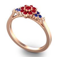 Statement Floral Pave Kuva Ring
