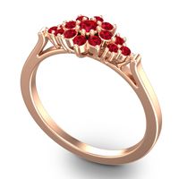 Statement Floral Pave Kuva Ring