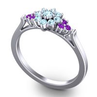 Statement Floral Pave Kuva Ring