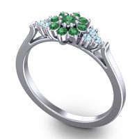 Statement Floral Pave Kuva Ring