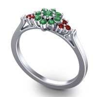 Statement Floral Pave Kuva Ring