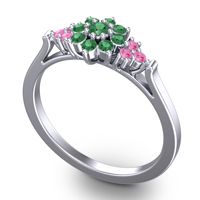 Statement Floral Pave Kuva Ring