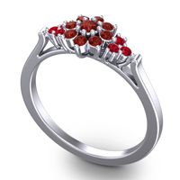 Statement Floral Pave Kuva Ring