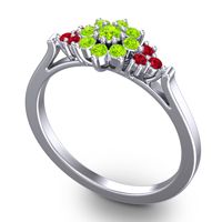 Statement Floral Pave Kuva Ring