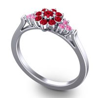 Statement Floral Pave Kuva Ring