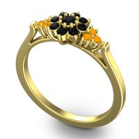 Statement Floral Pave Kuva Ring
